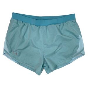 Under Armour Women’s Light Blue Heat Gear Shorts Size M
